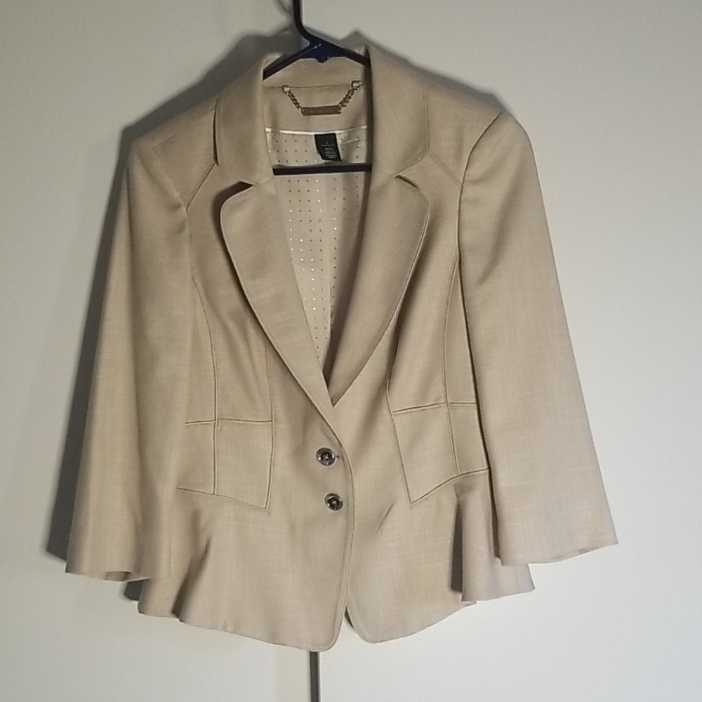 White House Black Market Tan Pant Suit